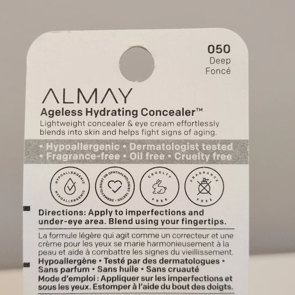 Almay Ageless Hydrating Concealer‎ 050 Deep Lot of 2